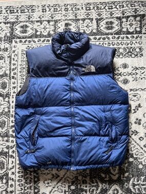 Vintage The North Face Nuptse Vest 700 in Navy/Blue down filled